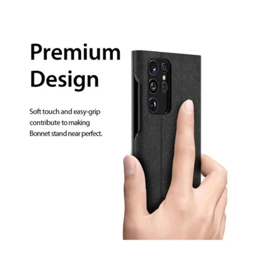 Cover Samsung S22 Ultra Bonnet Diary Stand Araree - Black