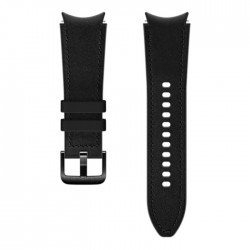 حزام جلدي هجين (20 مم ، M/L)-أسود