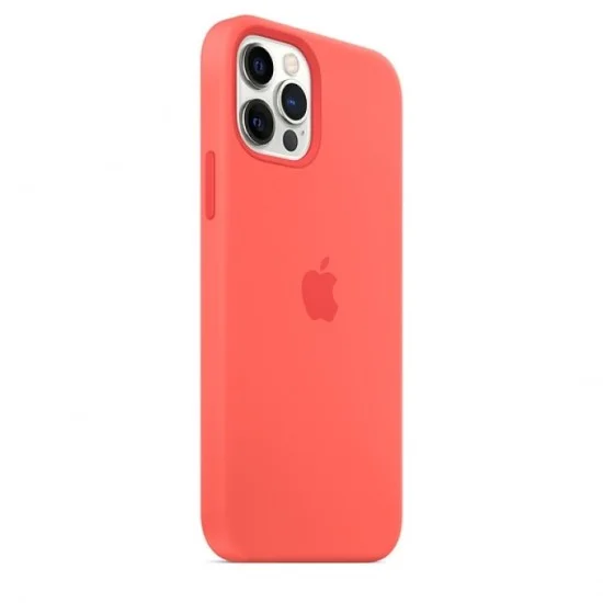 Case Iphone 12 Pro Max Magsafe Silicone Apple - Pink Citrus