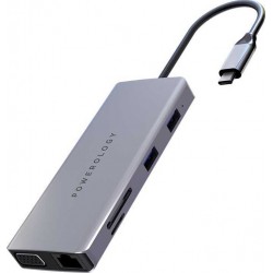 Powerology 11 in 1 USB-C HUB Ethernet HDMI VGA