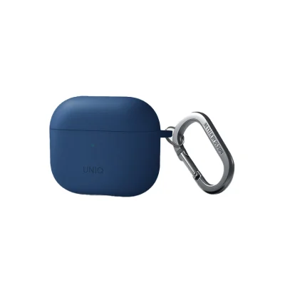 Uniq Nexo Active Hybrid Silicone Hang Case With Sports Ear Hooks for Airpods 3 - Caspian Blue