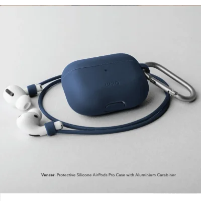UNIQ For Airpods Pro Vencer Silicone Hang Case - Marine Blue