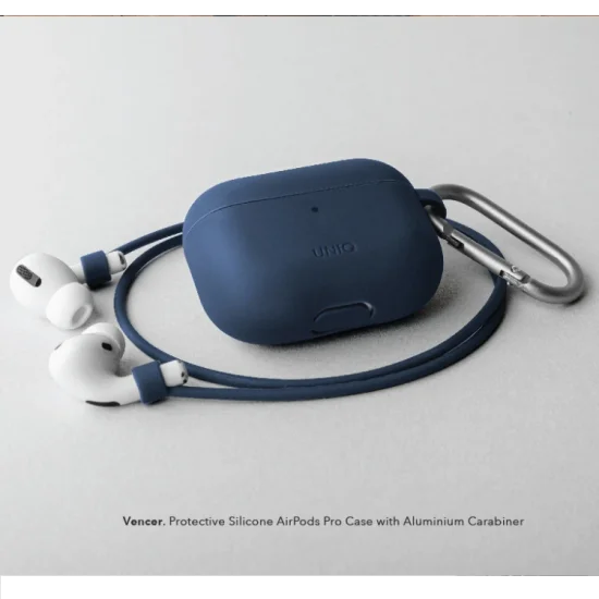 UNIQ For Airpods Pro Vencer Silicone Hang Case - Marine Blue
