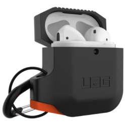 UAG Apple Airpods 1&2 Silicone Case -  Black/Orange