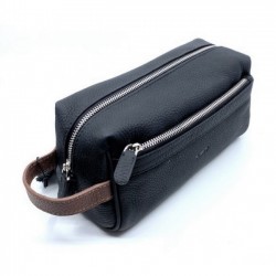Kavy Pouch Bag Genuine Leather (Black/Brown)