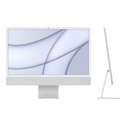 Apple iMac M1 Processor 8GB RAM 256 SSD 24-inch Touch ID 4.5K Retina Display All-In-One Desktop (2021) - Silver