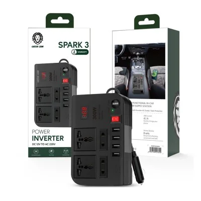 GREEN SPARK 3 MULTIFUNCTIONAL IN-CAR POWER SUPPLY STATION