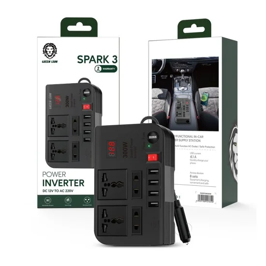 GREEN SPARK 3 MULTIFUNCTIONAL IN-CAR POWER SUPPLY STATION