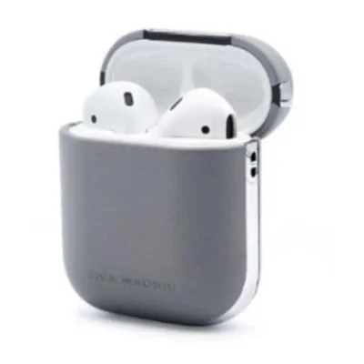 Viva Madrid Airex Vellum Leather Case for airpods 2 - Silver