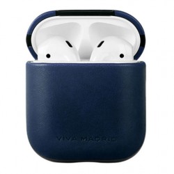 Viva Madrid Airex Vellum Leather Case for airpods 2 - Navy