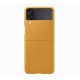 Galaxy Z Flip3 5G Leather Cover- Yellow