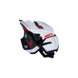 MAD CATZ The Authentic R.A.T. 6+ Optical Wired Gaming Mouse - White