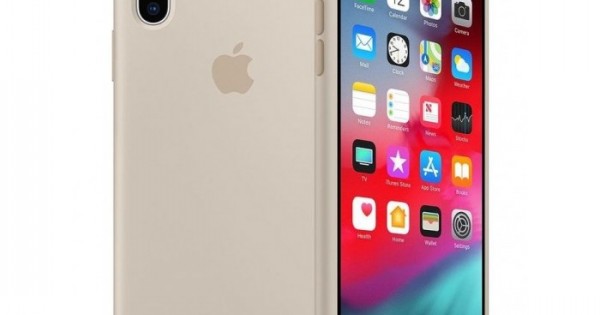 Apple iPhone XS MAX Silicone Case - Stone