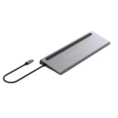 Adapter 11In1 Multi-Display Usb-C Hub & Laptop Stand Powerology - Grey