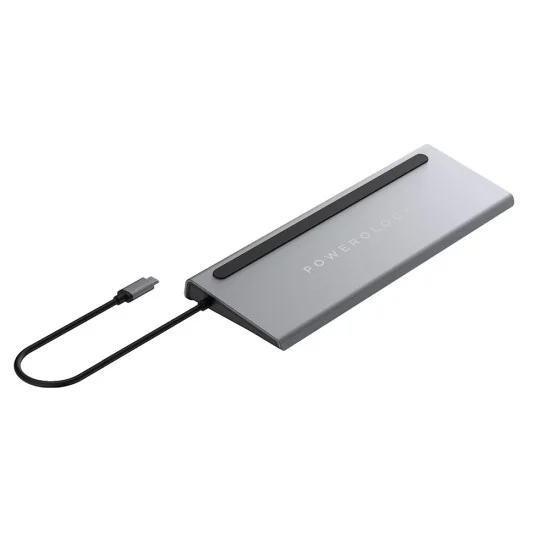 Adapter 11In1 Multi-Display Usb-C Hub & Laptop Stand Powerology - Grey