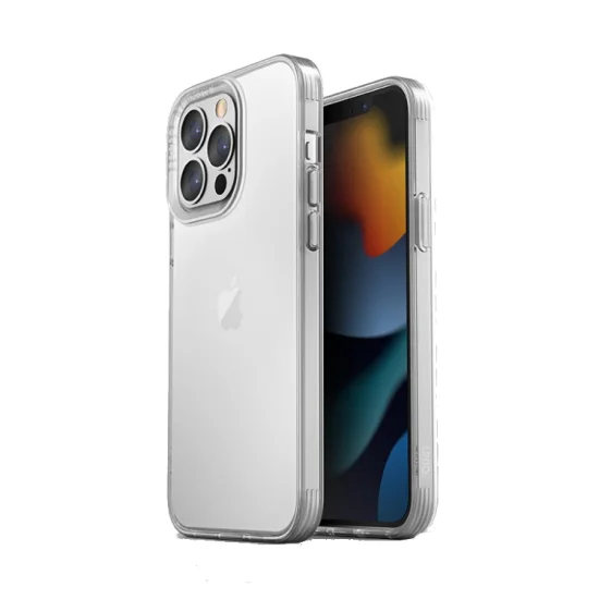 Cover Iphone 13 Pro Hybrid Air Fender Uniq - Nude Transparent