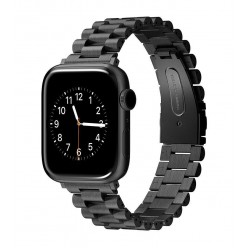 Viva Madrid Lavier Metal Watch Strap For Apple Watch 42/44/45mm - Black