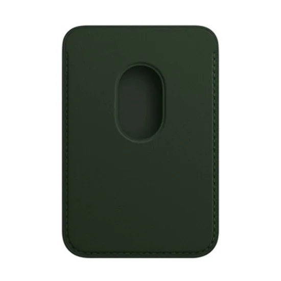 Leather Wallet with MagSafe - Sequoia Green