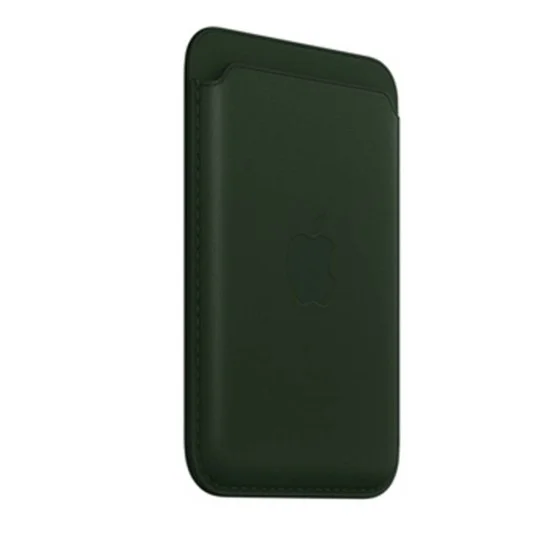 Leather Wallet with MagSafe - Sequoia Green