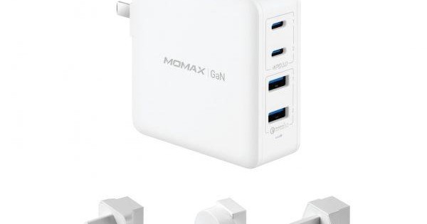 Momax GaN Gallium Nitride 100W fast Charger (white) - Momax GaN Gallium  Nitride Ultimated Compact with Fast Charge