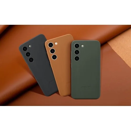 Cover Samsung S23 PLUS Leather Case - Green