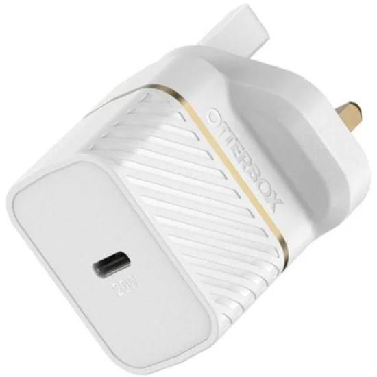 OtterBox UK Wall Charger 20W - 1X USB-C 20W USB-PD + USB C-Lightning Cable 1m
