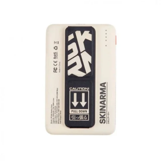 SKINARMA MAGNETIC CARDHOLDER WITH GRIP STAND - Ivory