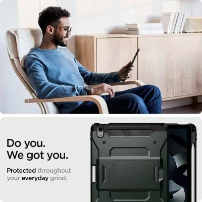 Spigen iPad Air 10.9" (2022/2020) Tough Armor Pro Military Green