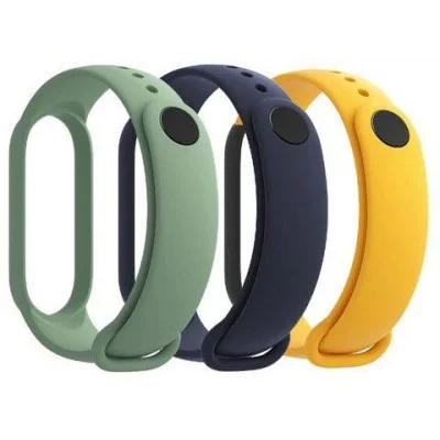 Mi Smart Band 5 Strap (3-Pack) Navy Blue/Yellow/Mint Green