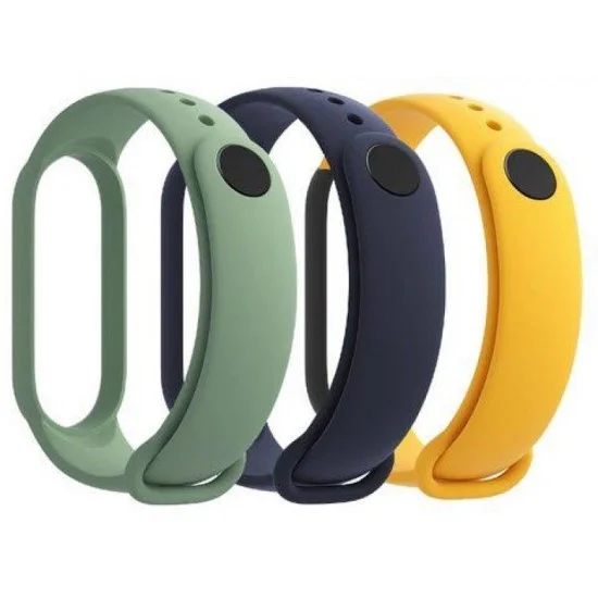 Mi Smart Band 5 Strap (3-Pack) Navy Blue/Yellow/Mint Green