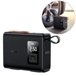 Baseus Mega EnergyPump Series Portable Tire Pump Compressor with 6000 mAh Battery and LED Flashlight