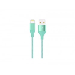 Iwalk Braided 1.8 Meter Lightning To Usb Mfi Cable For iPhone, Mint