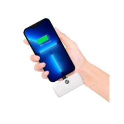 Iwalk Linkme Pro Fast Charge 4800 Mah Pocket Battery With Battery Display For Iphone - White
