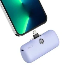 اي والك شاحن محمول صغير مع شاشة ( LED ) 4800 مللي أمبير - بنفسجي