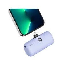 Iwalk Linkme Pro Fast Charge 4800 Mah Pocket Battery With Battery Display For Iphone - Purple
