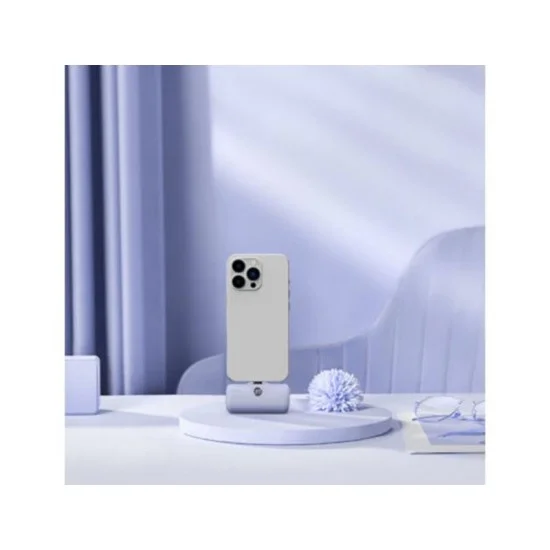 Iwalk Linkme Pro Fast Charge 4800 Mah Pocket Battery With Battery Display For Iphone - Purple