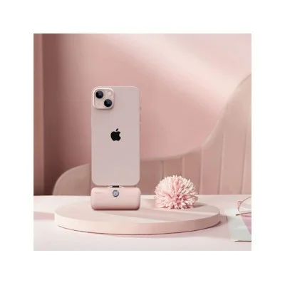 Iwalk Linkme Pro Fast Charge 4800 Mah Pocket Battery With Battery Display For Iphone - Pink