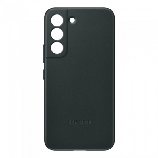 Samsung Galaxy S22 Rainbow Leather Cover - Forest Green