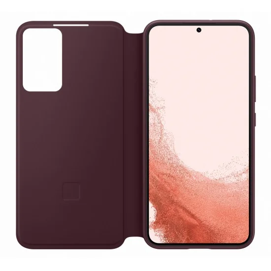 Cover Samsung S22 Smart Clear View - BURGUNDY