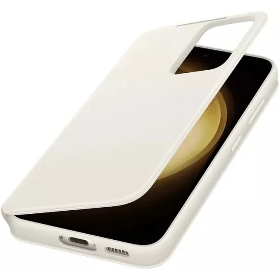 Cover Samsung S23 Smart View Wallet Case - Cream