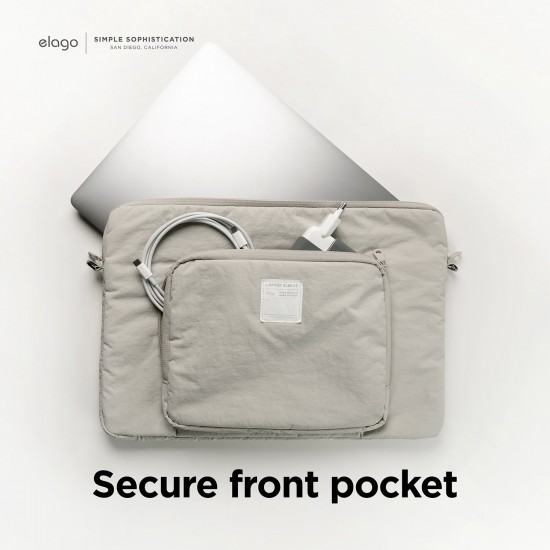 إيلاجو حقيبة كمبيوتر محمول 15 بوصة - 16 بوصة حافظة جيب - حجري