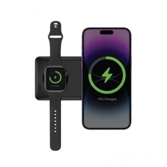 Energea Bazic Gopower MAG 10000mAh Magnetic Wireless Charging Power Bank - Black