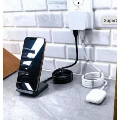 SuperCalla Magnetic USB-C to Lightning Cable 1M - Black