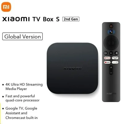 Xiaomi TV Box S Android 2nd Gen 4K Ultra HD - Black