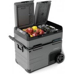 Powerology Smart Fridge & Freezer with Independent Dual Compartment - 55L - Black