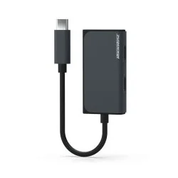 روكروز محول صوت 3 في 1 USB-C +  3.5 ملم مع شحن 60 وات PD