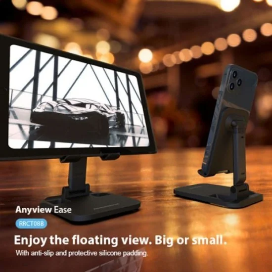 ROCKROSE RRST01AEW ANYVIEW EASE Desktop Phone Stand -Black