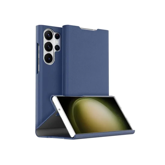 Cover Samsung S23 Ultra Mustang Dairy Wallet Araree - Ash Blue