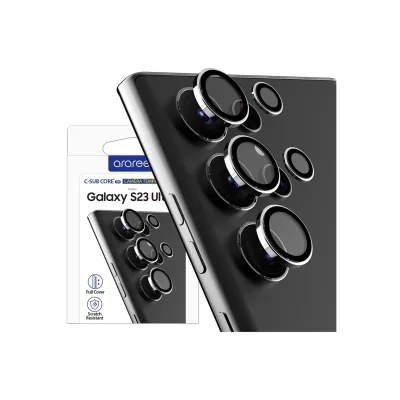Camera Lens Protector Samsung S23 Ultra Metal Ring C-Subcore Araree - Clear
