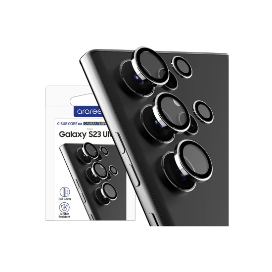 Camera Lens Protector Samsung S23 Ultra Metal Ring C-Subcore Araree - Clear